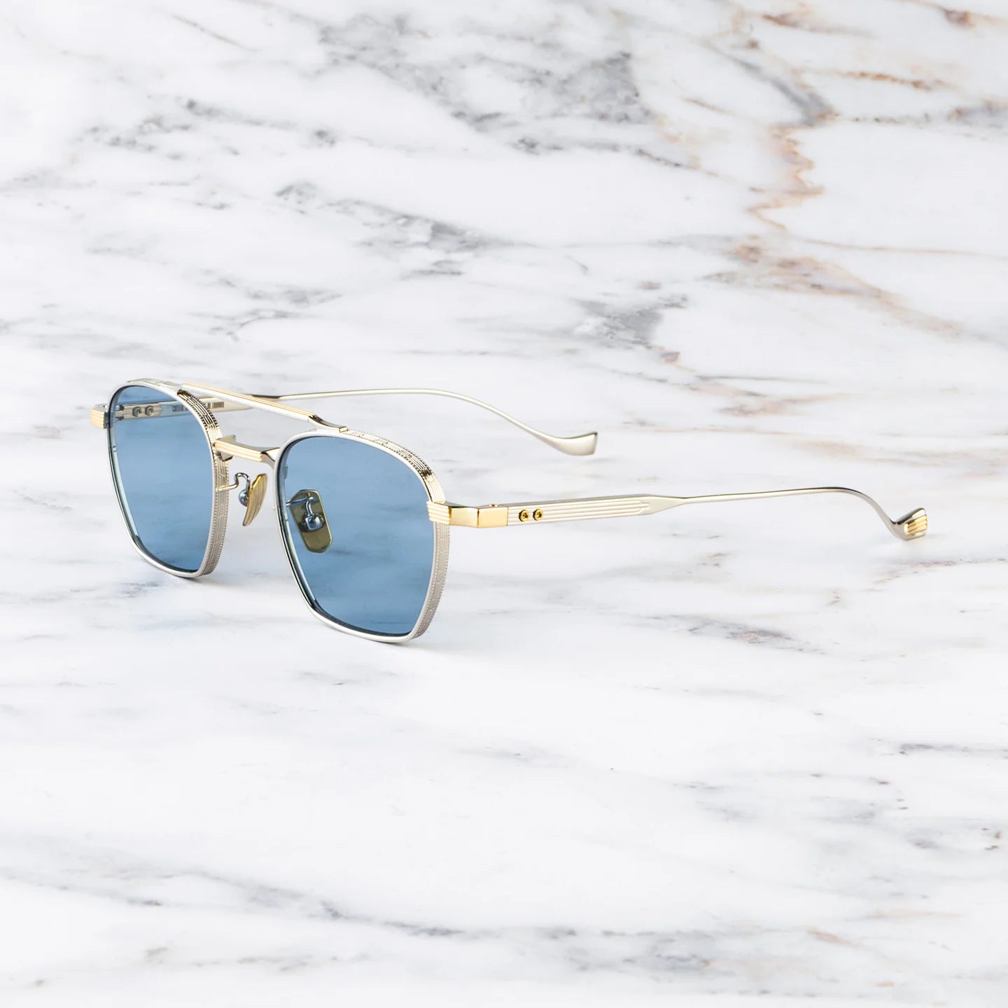 Cutler and Gross CGST 1425 03 Cranley Silver Gold Blue