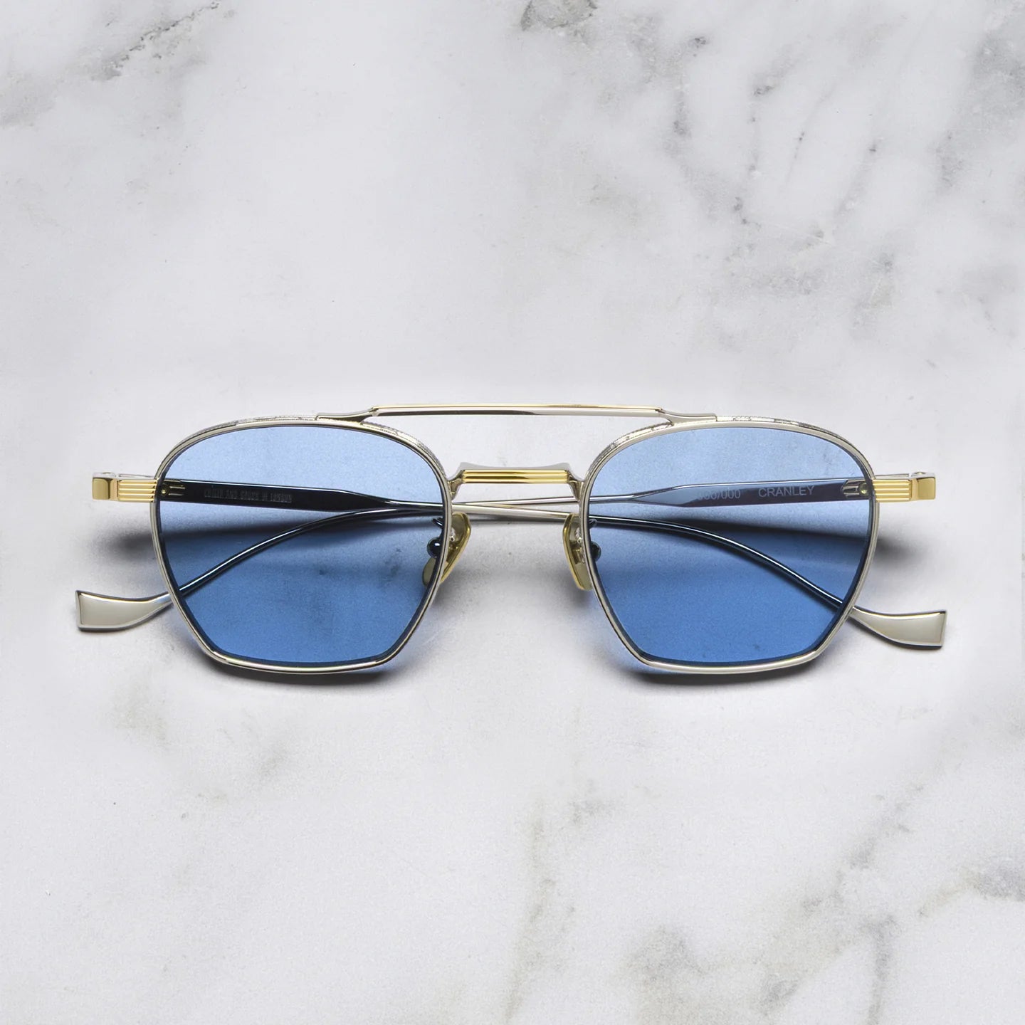 Cutler and Gross CGST 1425 03 Cranley Silver Gold Blue