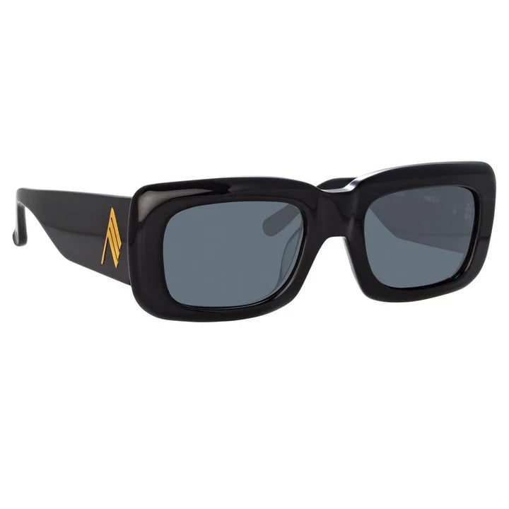 The Attico Marfa 03 C1 Black Gold sunglasses