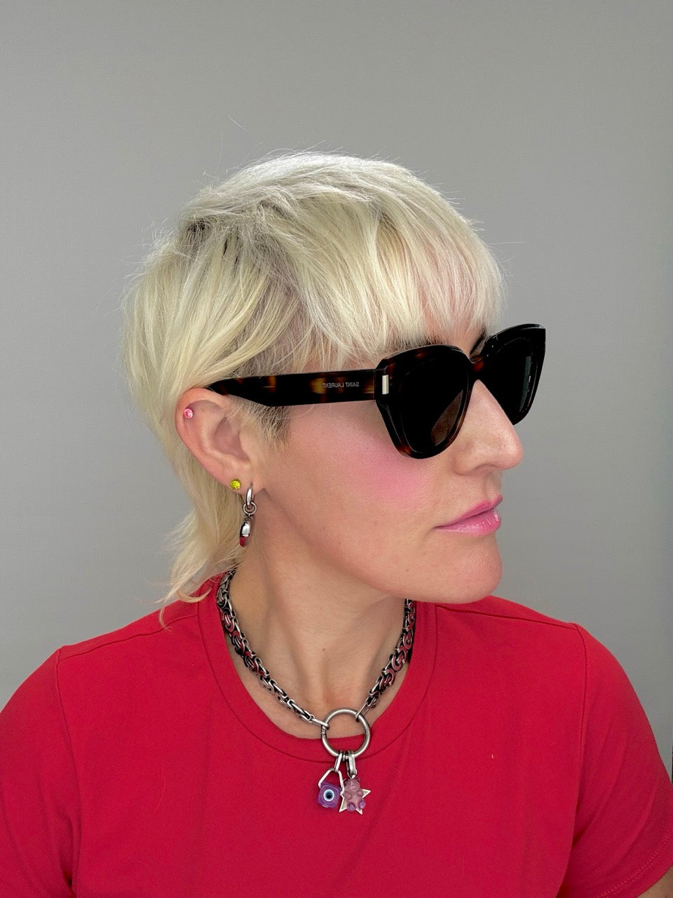 Saint Laurent SL 827 002 Tortoise