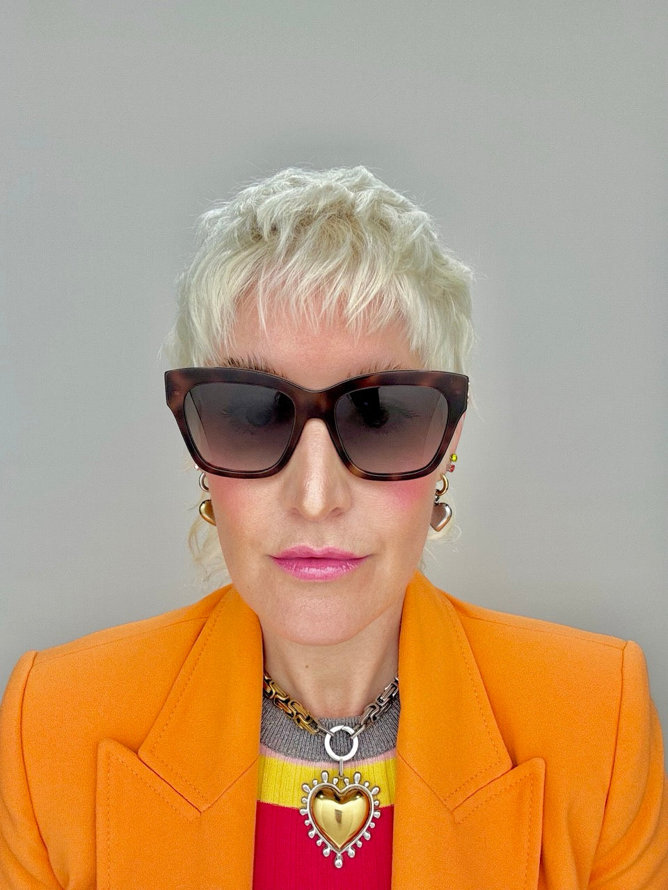 Celine CL 40253I 53K Triomphe Blonde Havana Grad