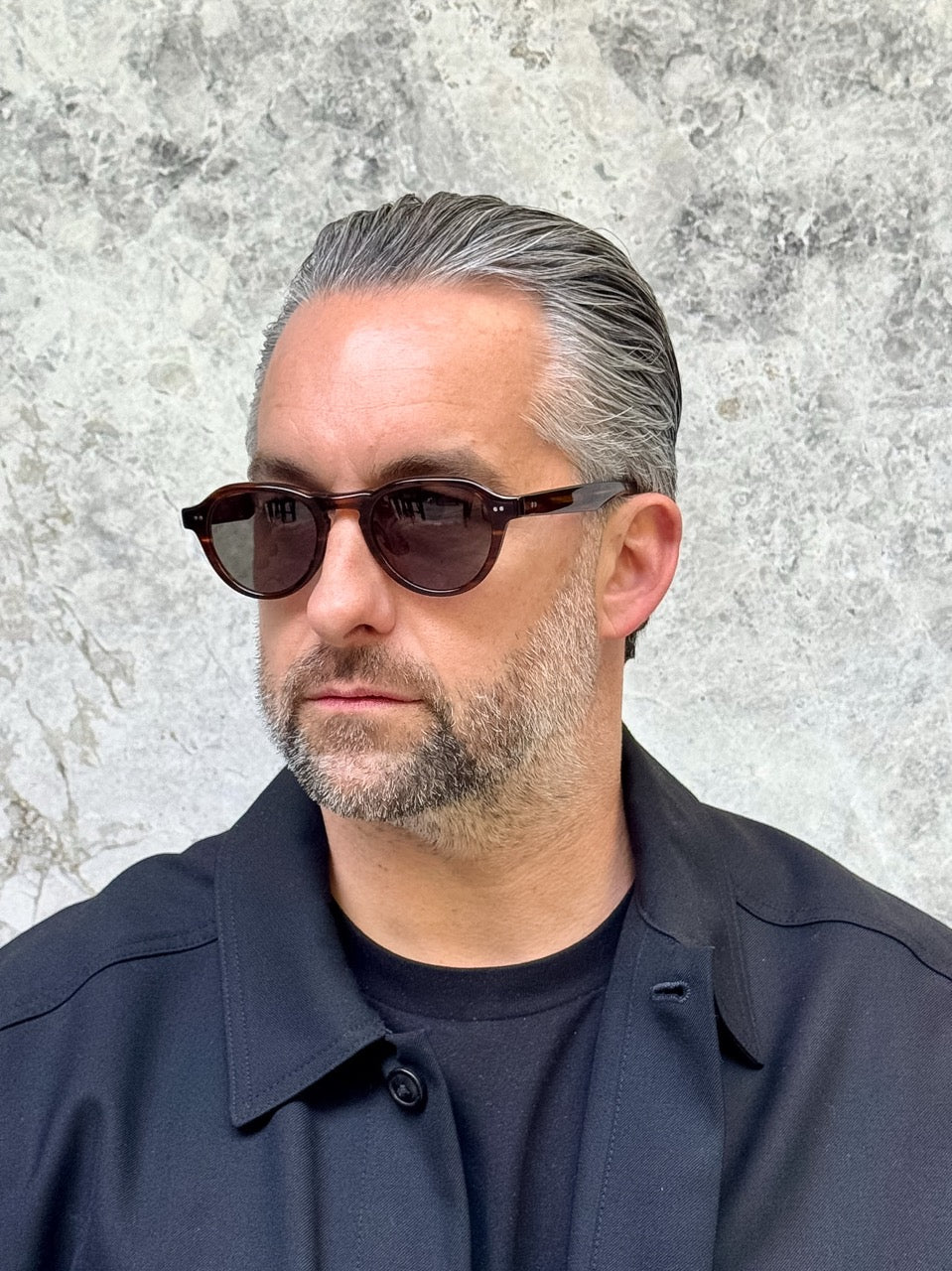 Garrett Leight 2182 McNally Brandy Tort G15