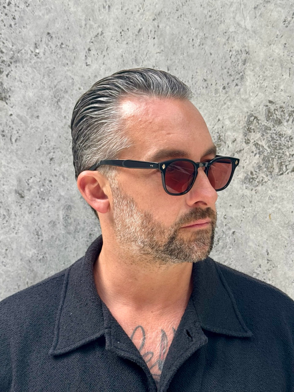 Garrett Leight Ace 2081 Black Rosewood BK/SFPRW Polarised