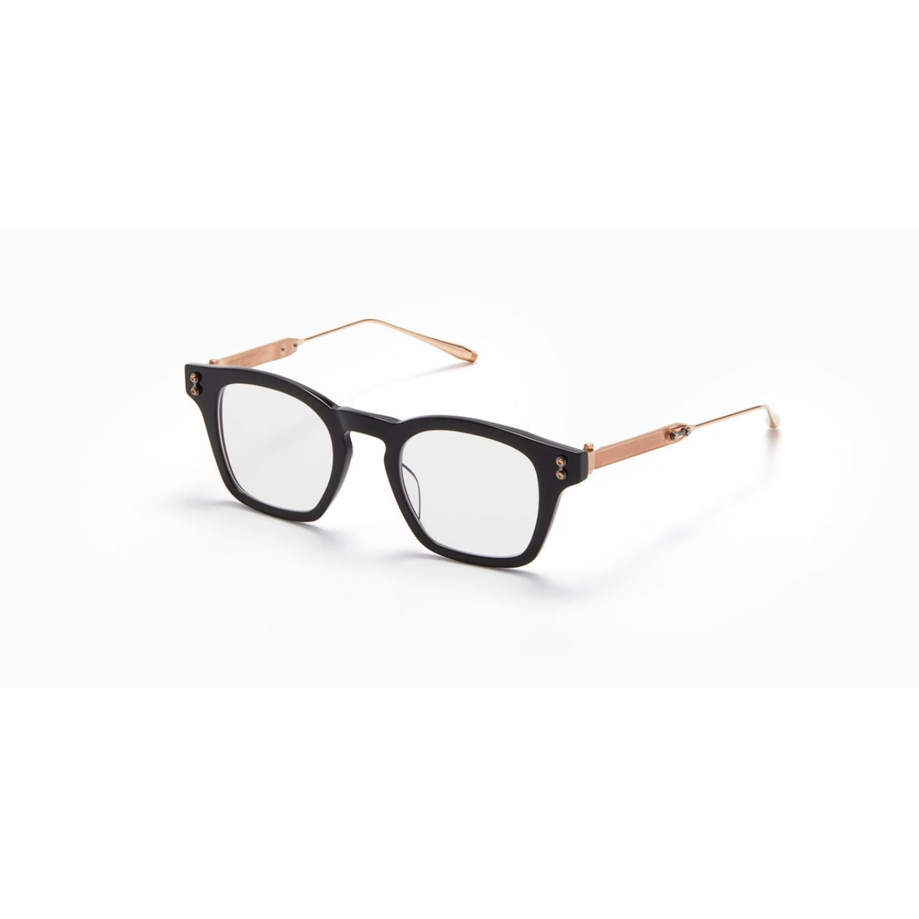 Akoni Wise AKX 418A 48 Black Brushed White Gold Optical Frame