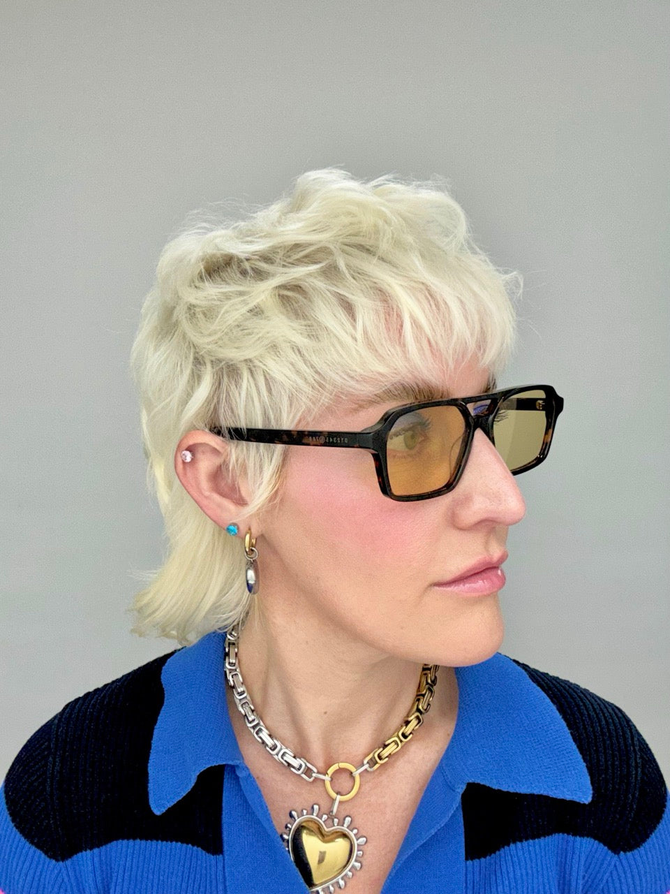 Maison Margiela MM6 LQH Lunettes 7 Tort Amber