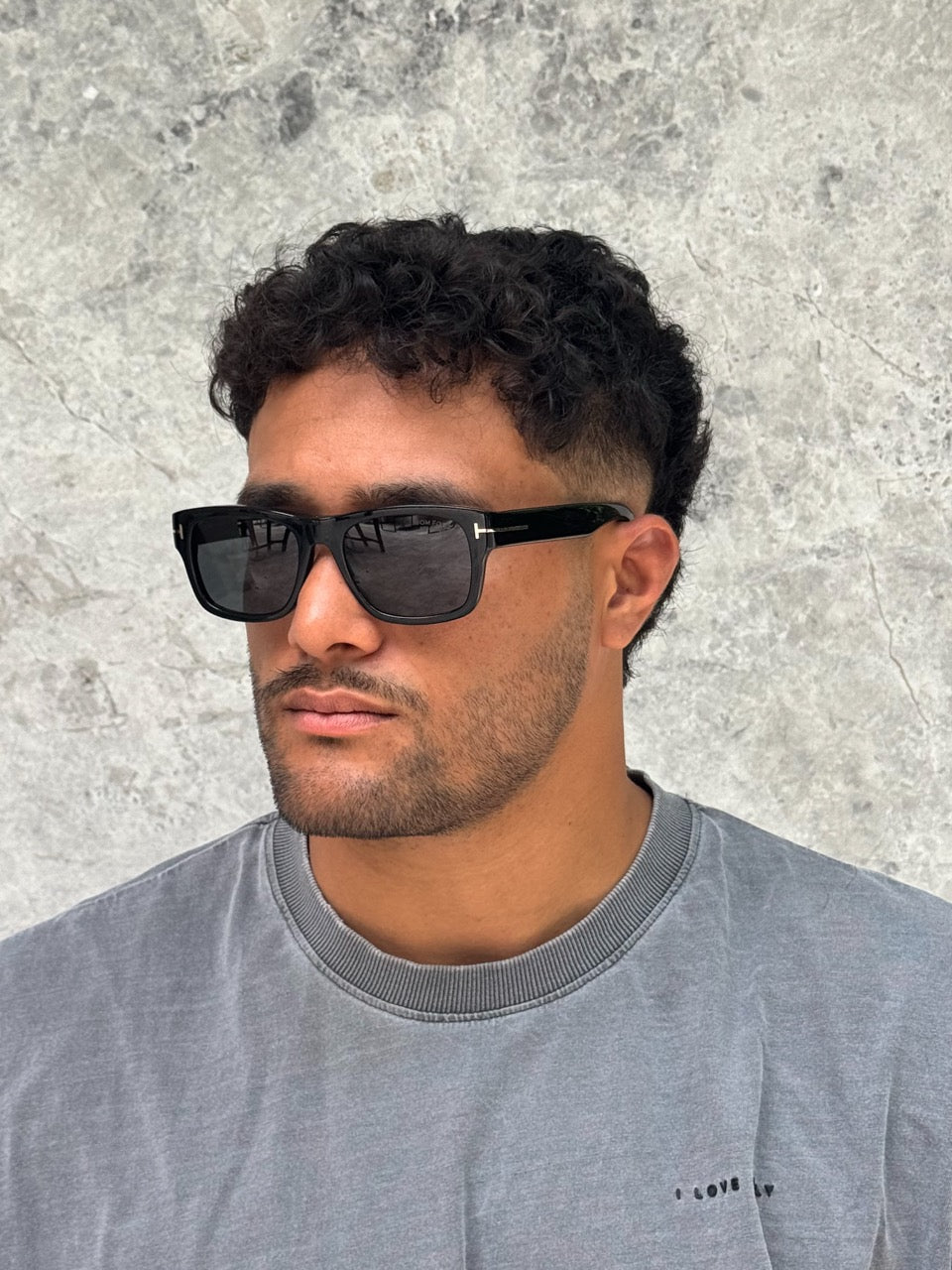 Tom Ford TF 1303 01D Black Grey Smith 02 Polarised