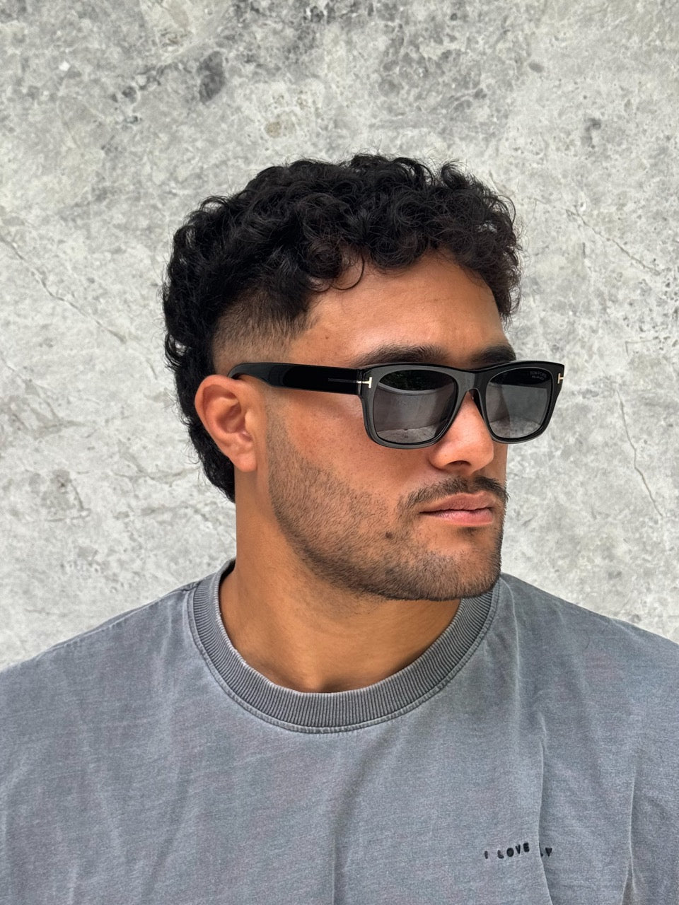 Tom Ford TF 1303 01D Black Grey Smith 02 Polarised