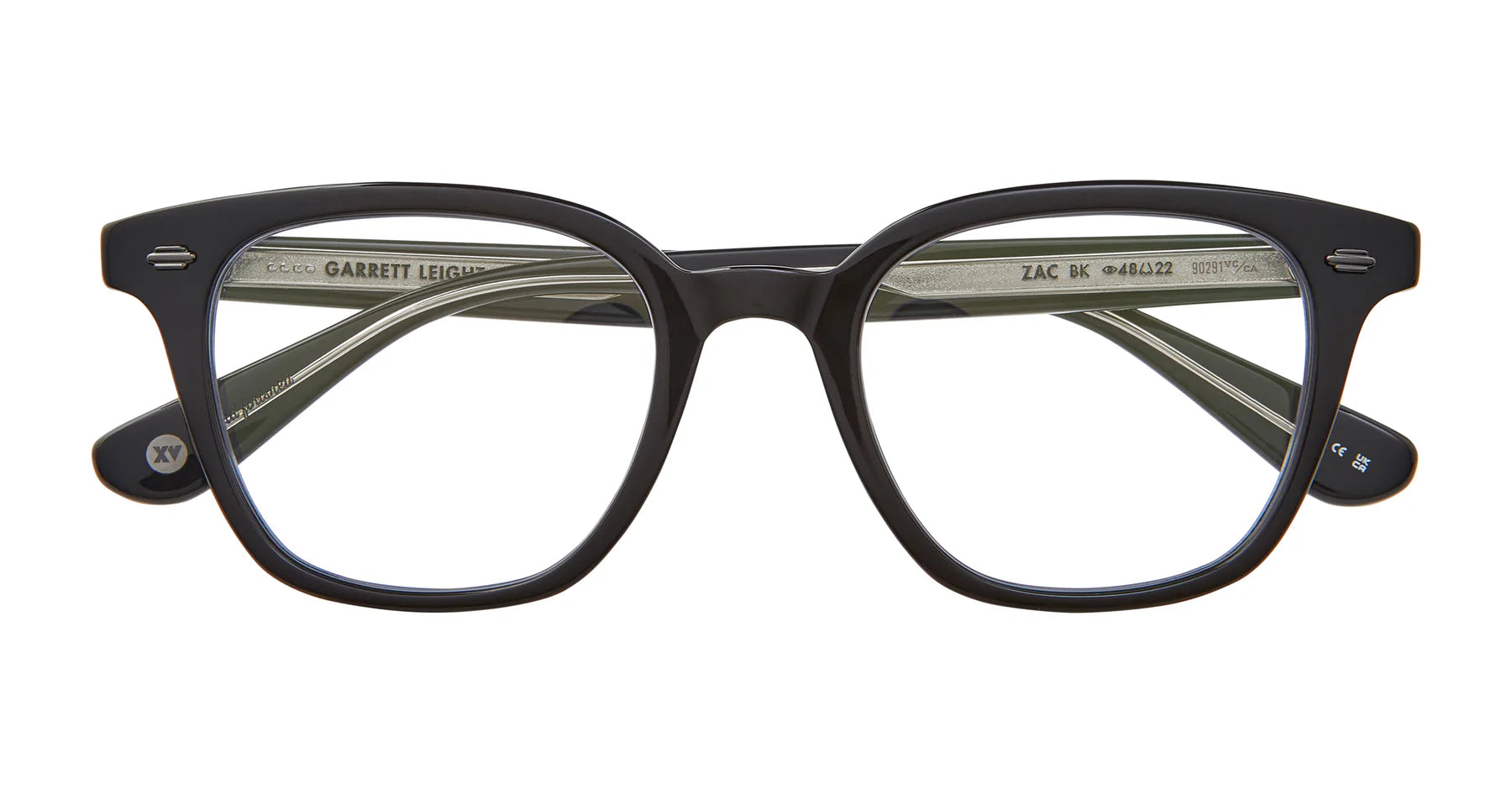 Garrett Leight Zac 1173 48 Black Optical