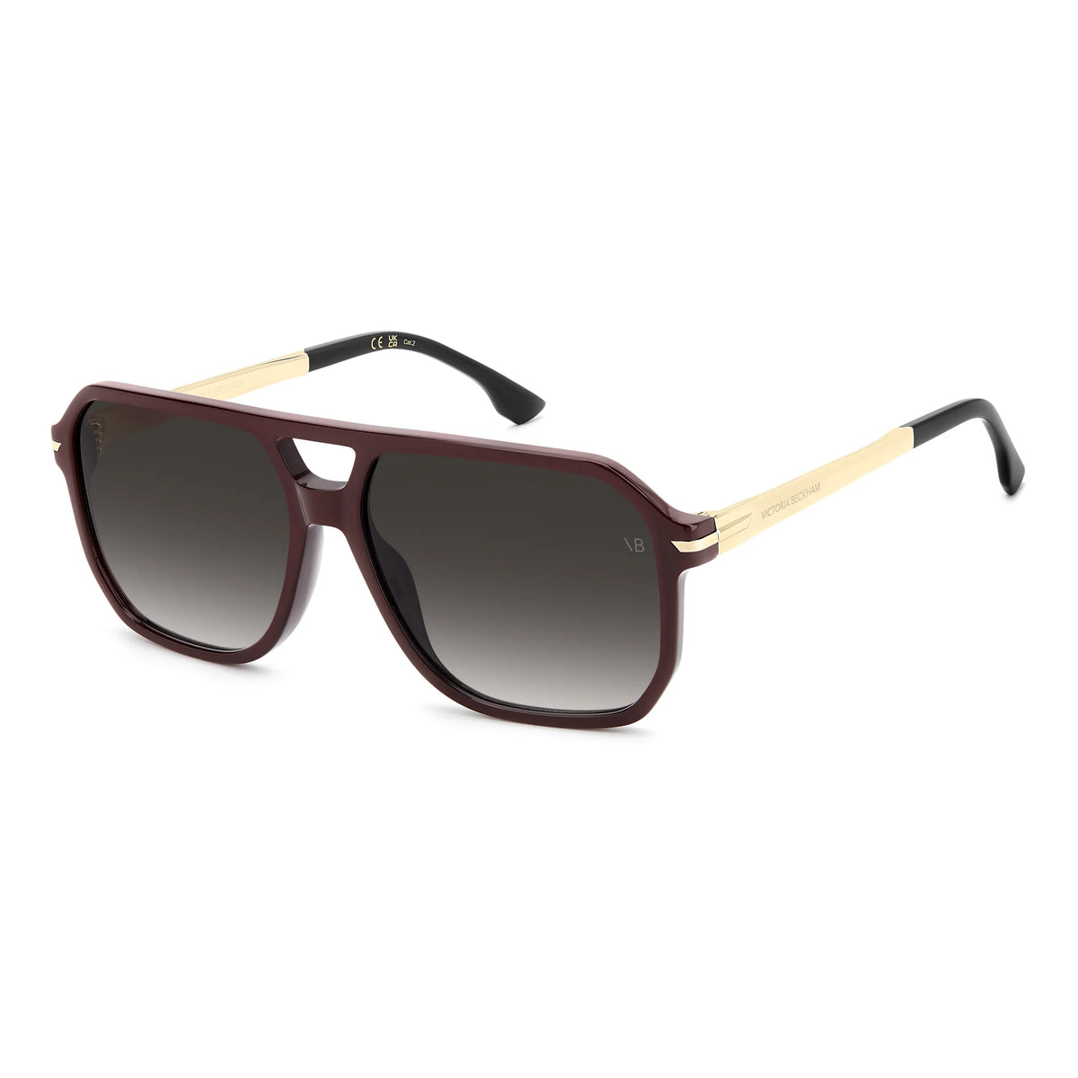 Victoria Beckham VB 1002 LHF Burgundy Grey Grad