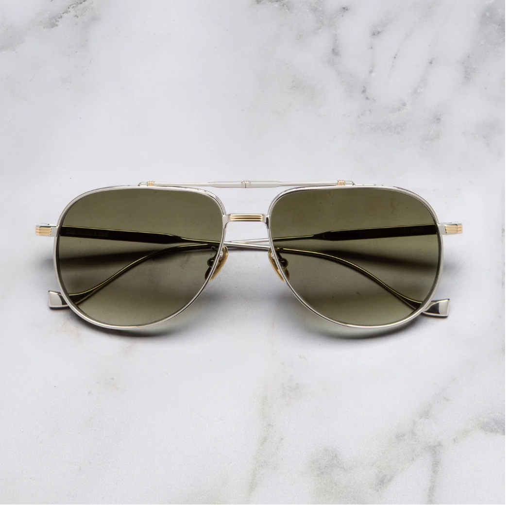 Cutler and Gross CGST 1423 03 Sloane Silver Gold