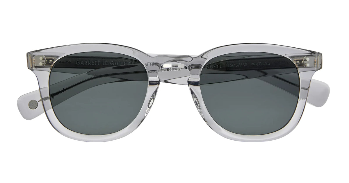 Garrett Leight 2158 Kinney II Light Grey LLG/SFPBS Blue