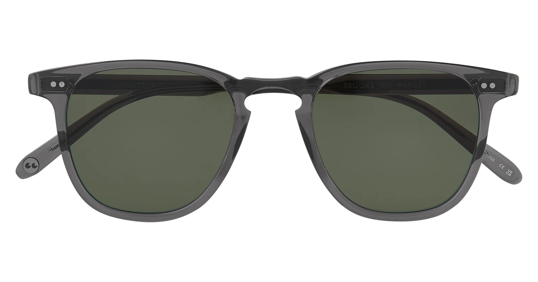 Garrett Leight Brooks 2002 Grey Crystal G15 GCR/SFPG15