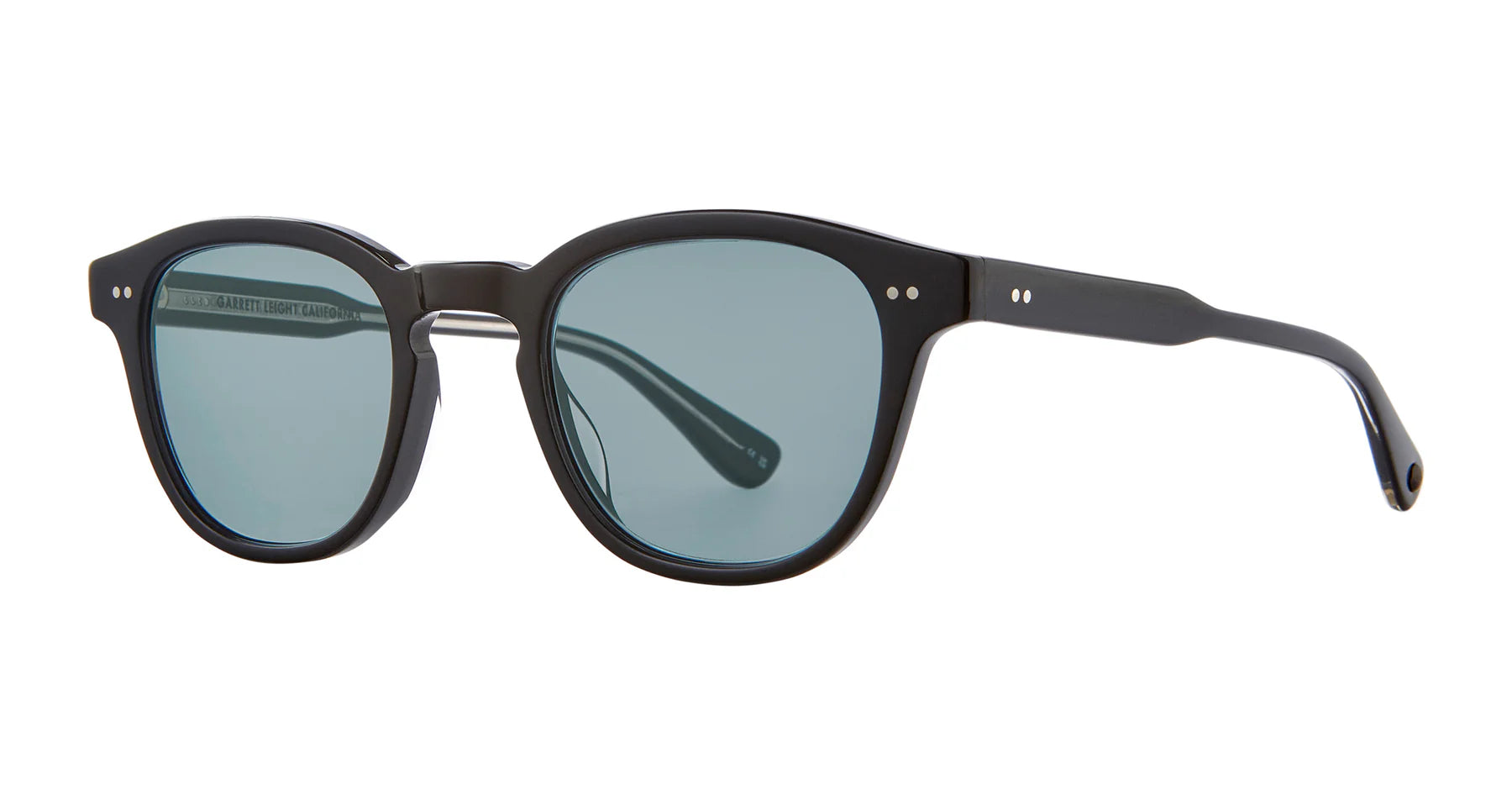 Garrett Leight Evan 2171 BL/SFPBLU Black Semi Flate Pure Blue
