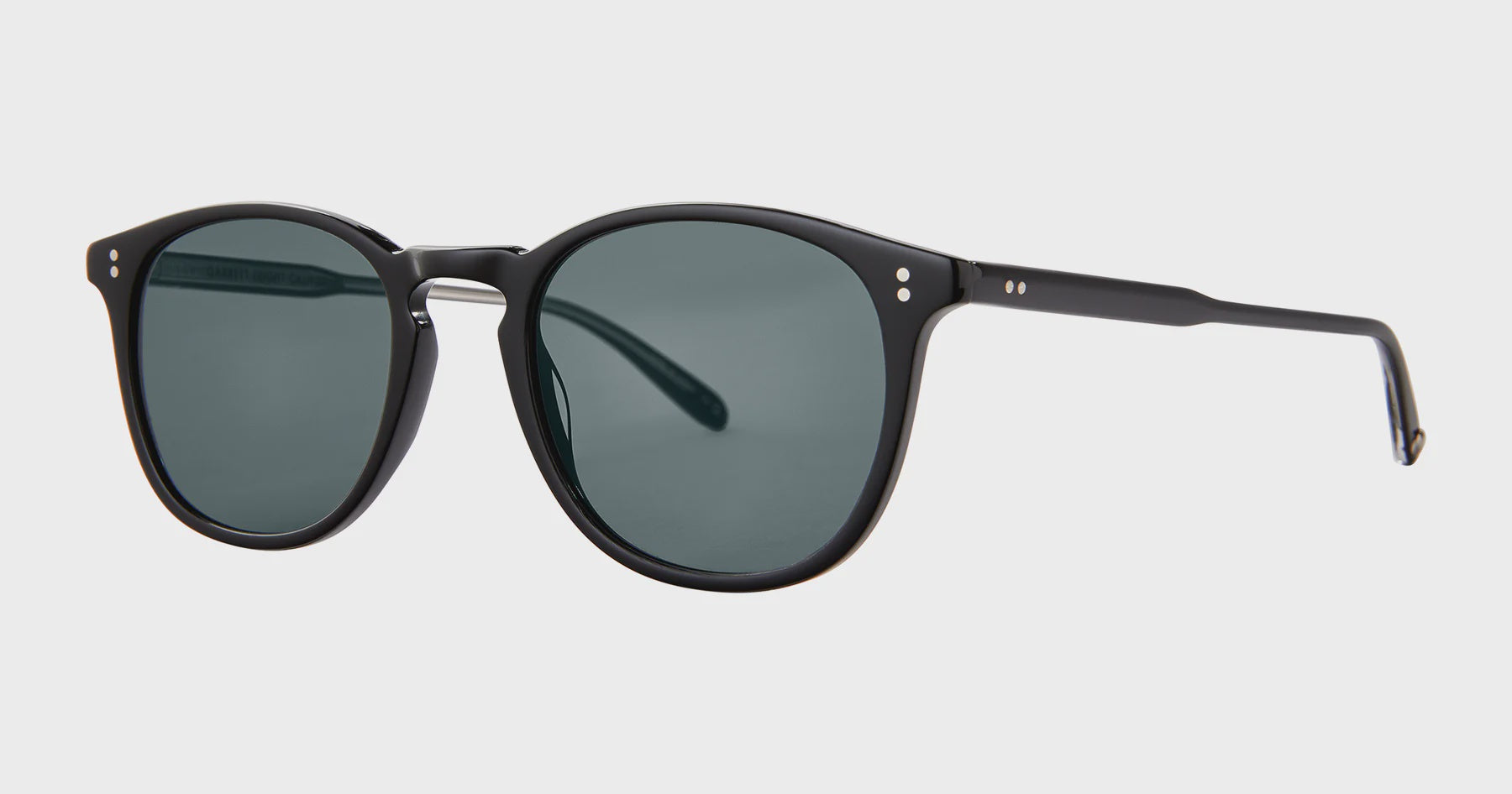 Garrett Leight 2081 Black Semi Flat Blue Smoke Glass