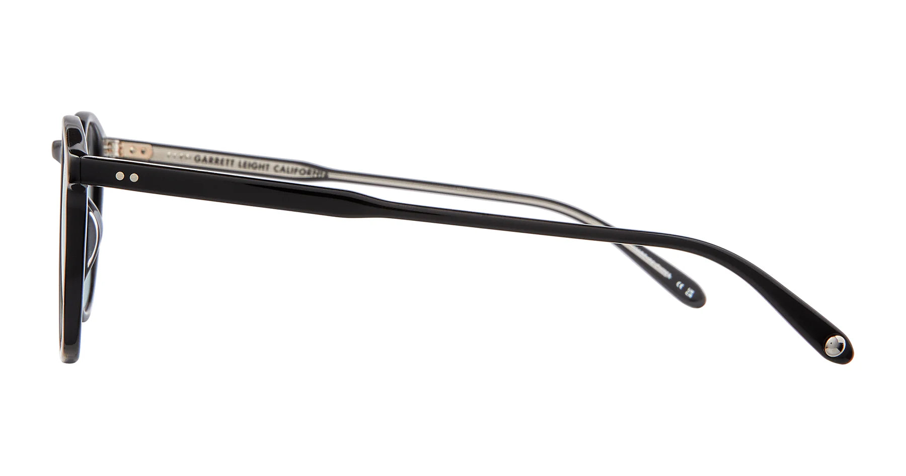 Garrett Leight Kinney 2007 Black Semi Flat Pure Blue Smoke