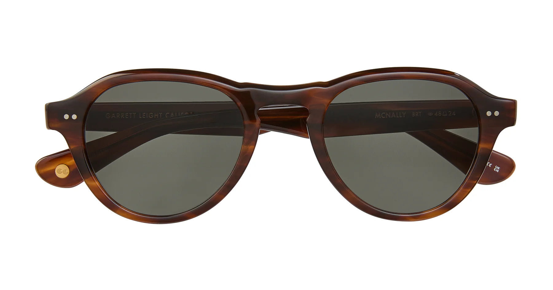 Garrett Leight 2182 McNally Brandy Tort G15