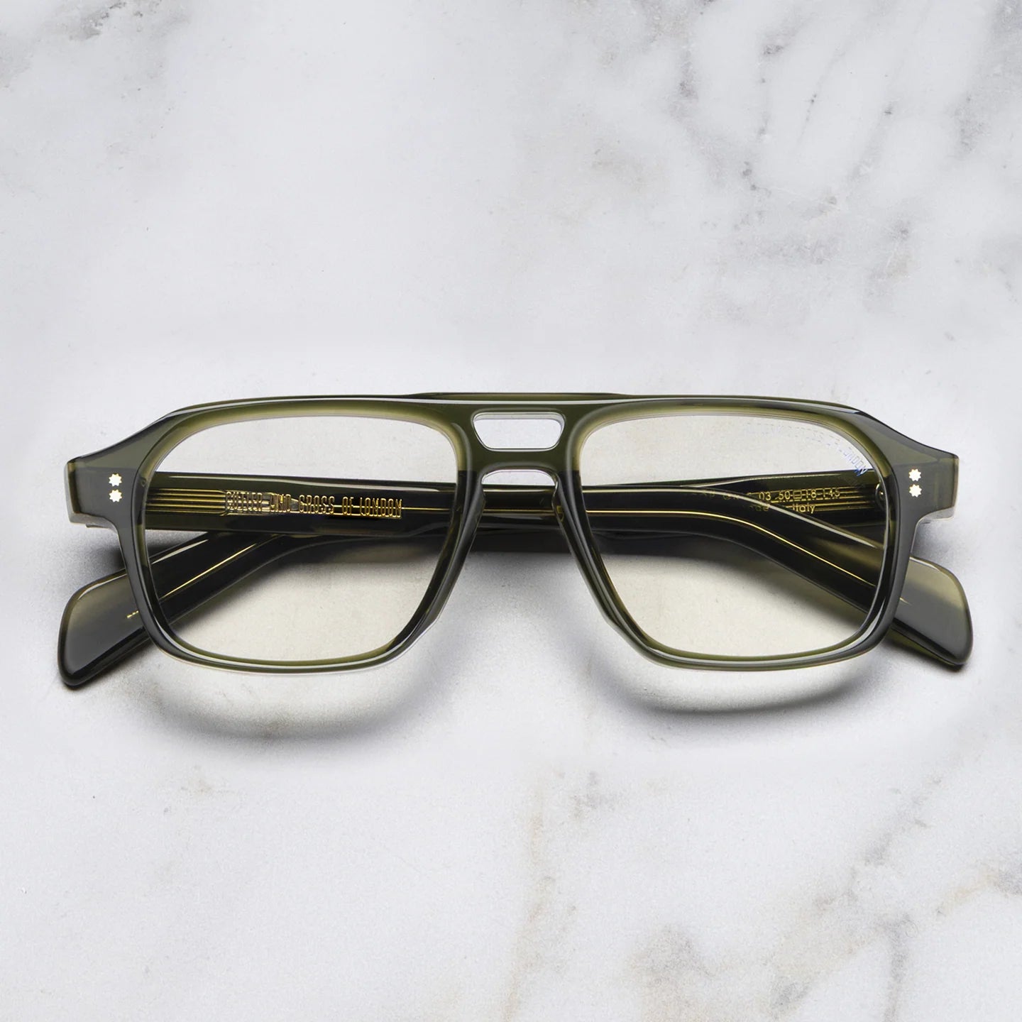 Cutler and Gross  CGOP GR 15 03 Olive Optical Frame