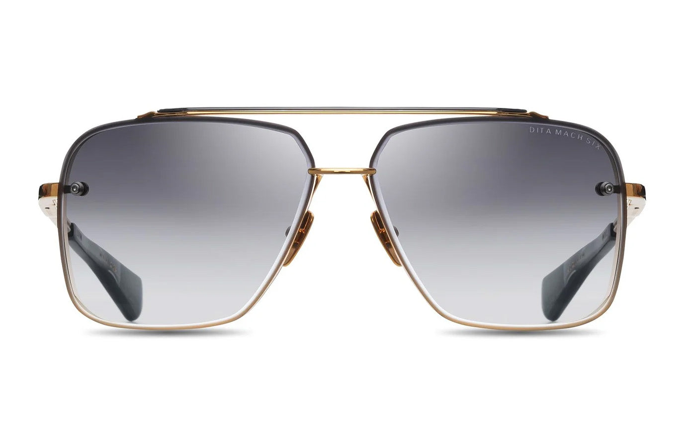 Dita Mach Six DTS 121 62 01 Yellow Gold Black Rhodium