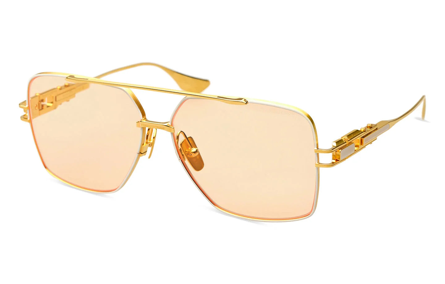 Dita Grand Emperik DTS159-A 04 Matte White Yellow Gold Apricot