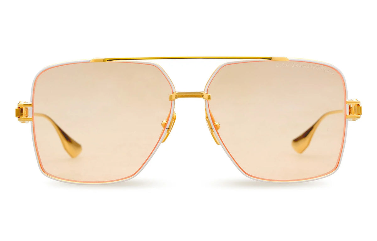Dita Grand Emperik DTS159-A 04 Matte White Yellow Gold Apricot