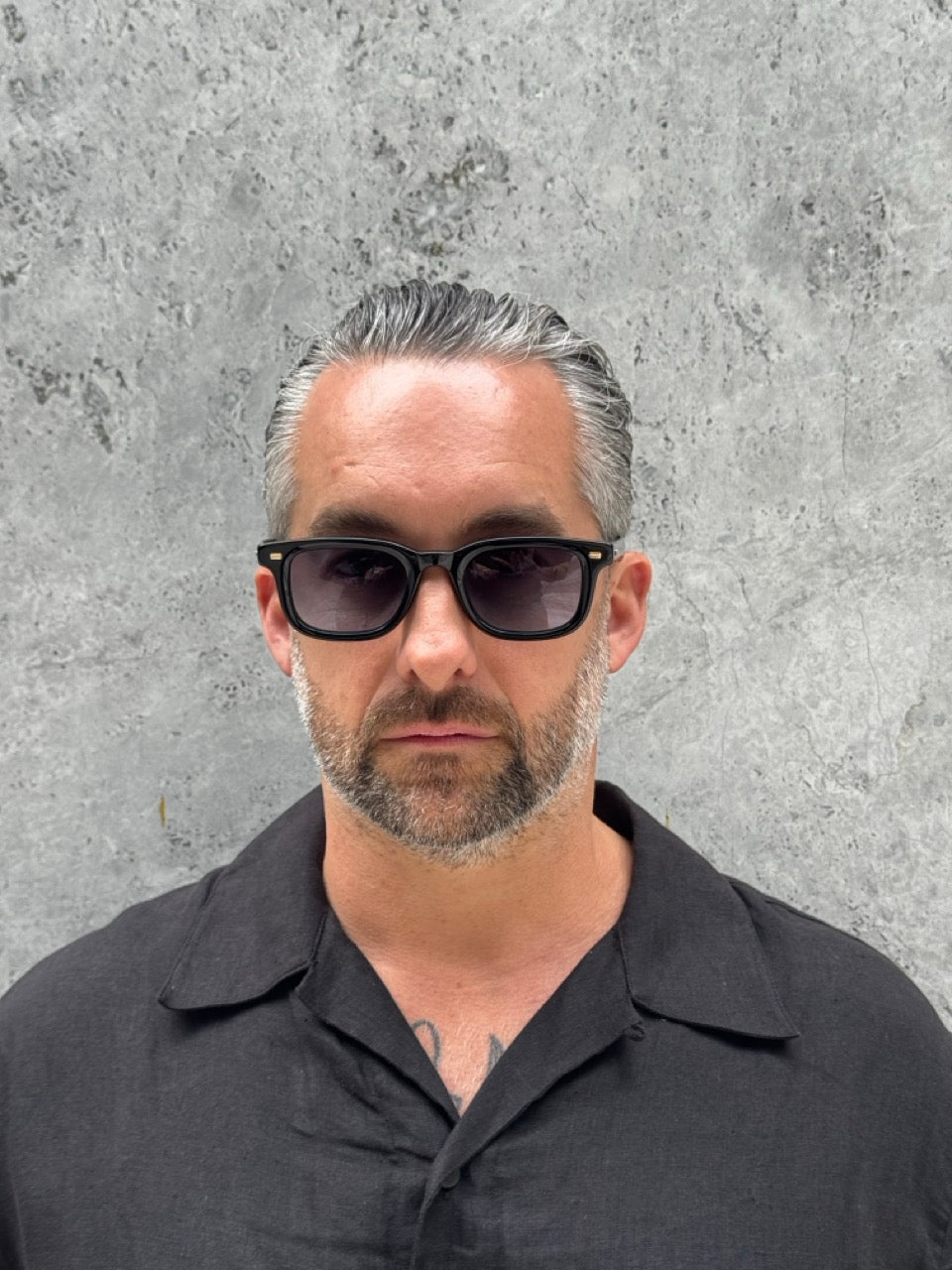 Moscot Klutz 50 Black Denim