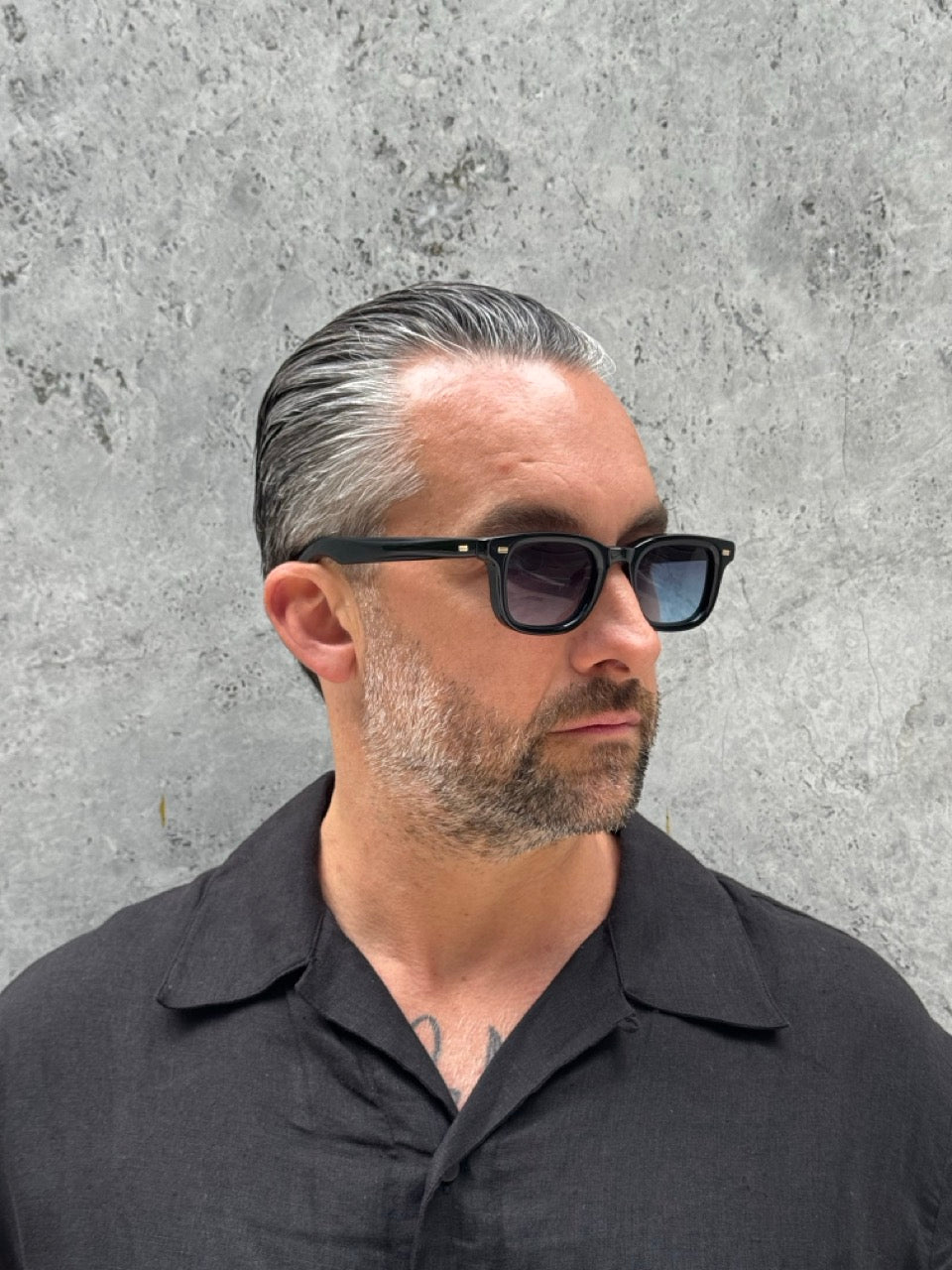 Moscot Klutz 50 Black Denim