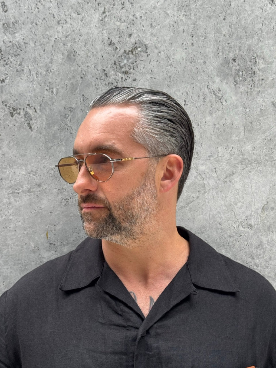 Cutler and Gross The Great Frog Lynott GFSN 017 Gunmetal Amber