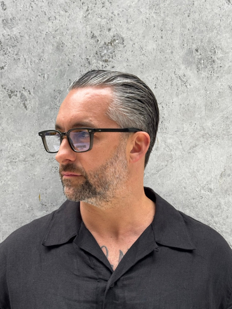 Cutler and Gross CGOP GR 10 03 Olive 50 Optical Frame