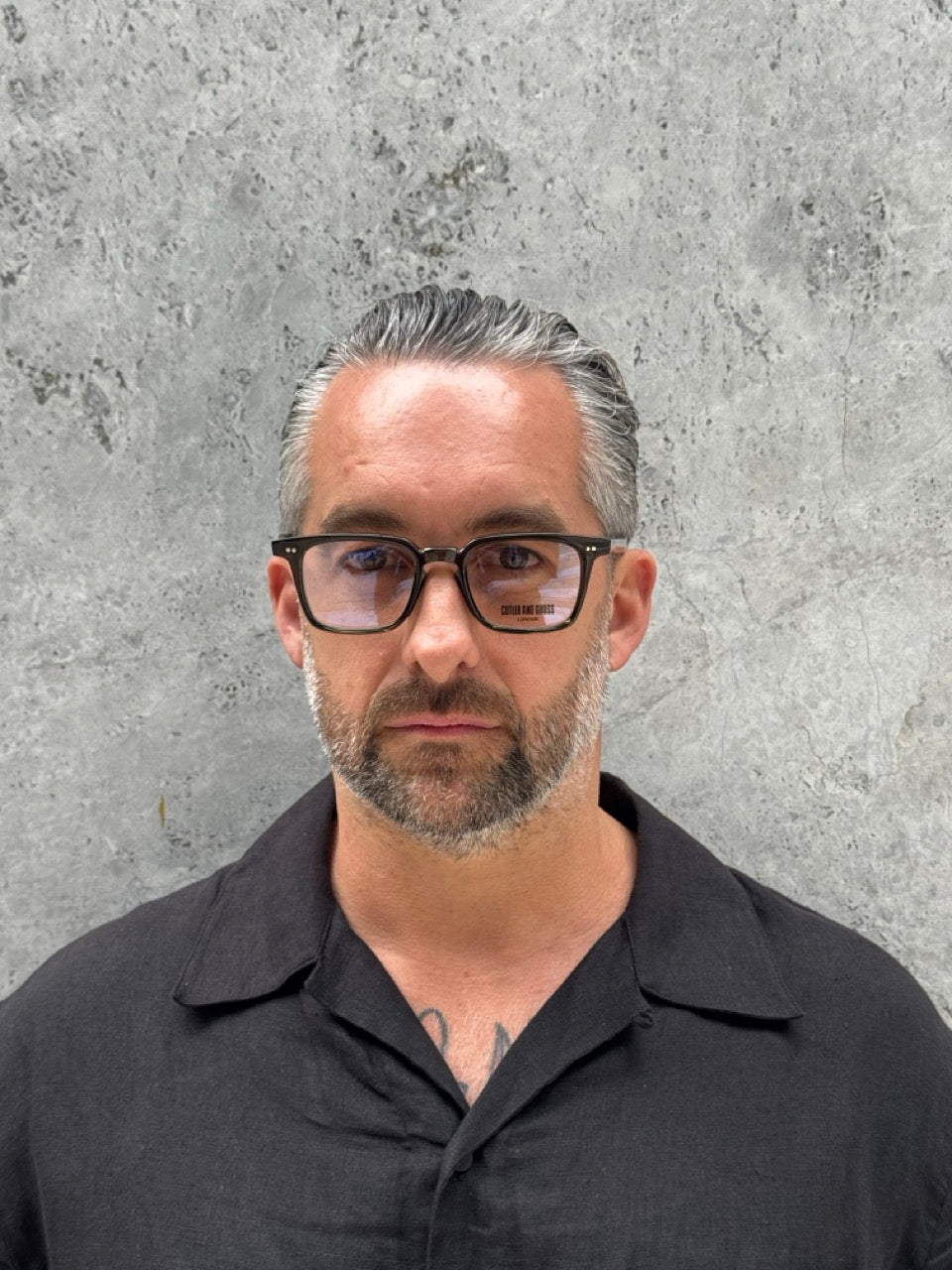 Cutler and Gross  CGOP GR 10 03 Olive 50 Optical Frame