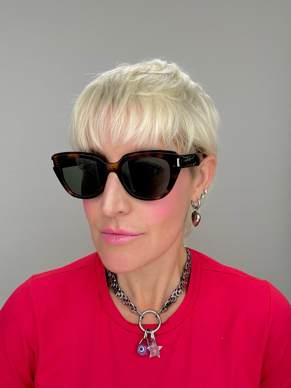 Saint Laurent SL 827 002 Tortoise