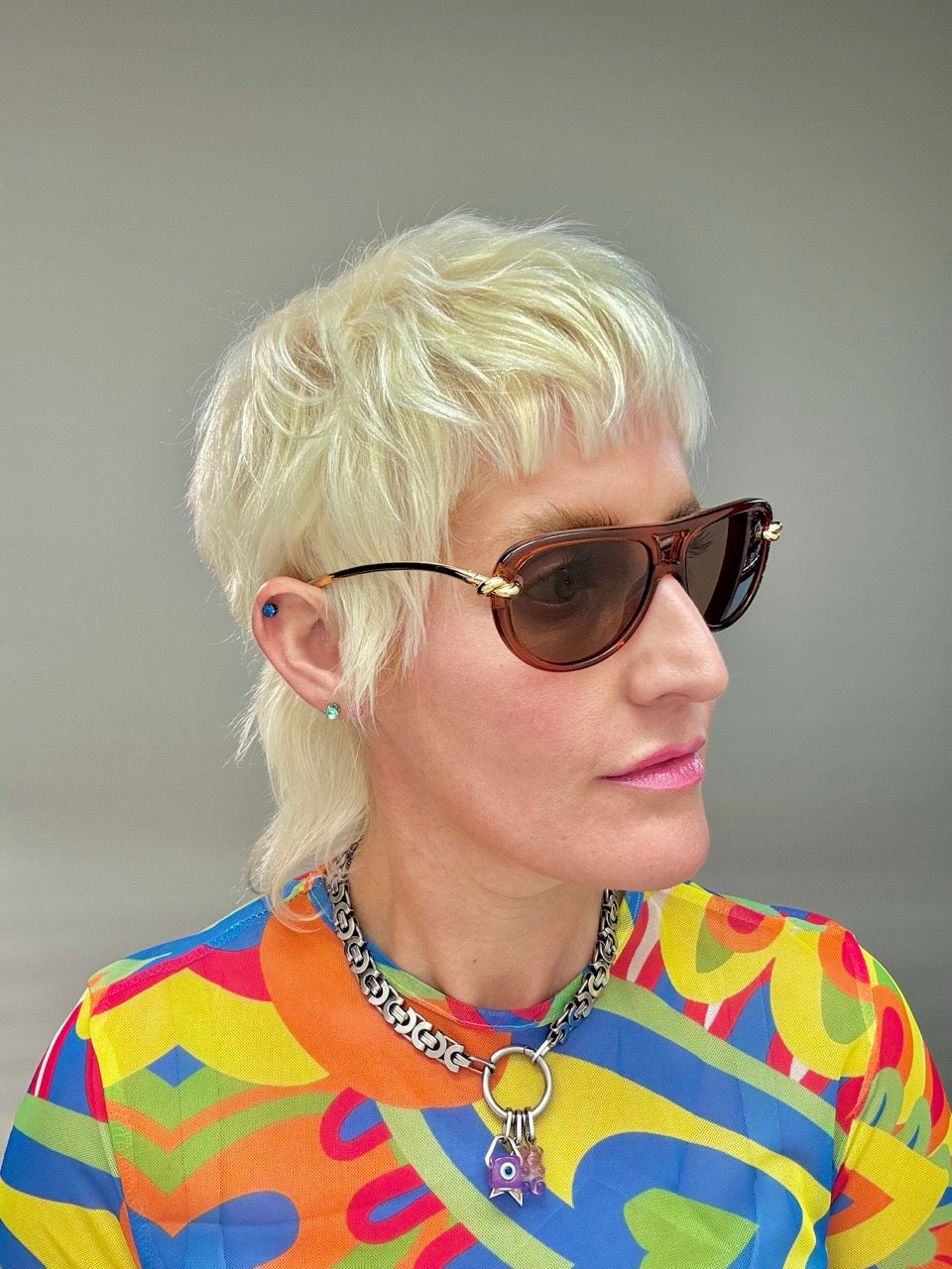 Bottega Veneta BV 1418 004 Brown Gold