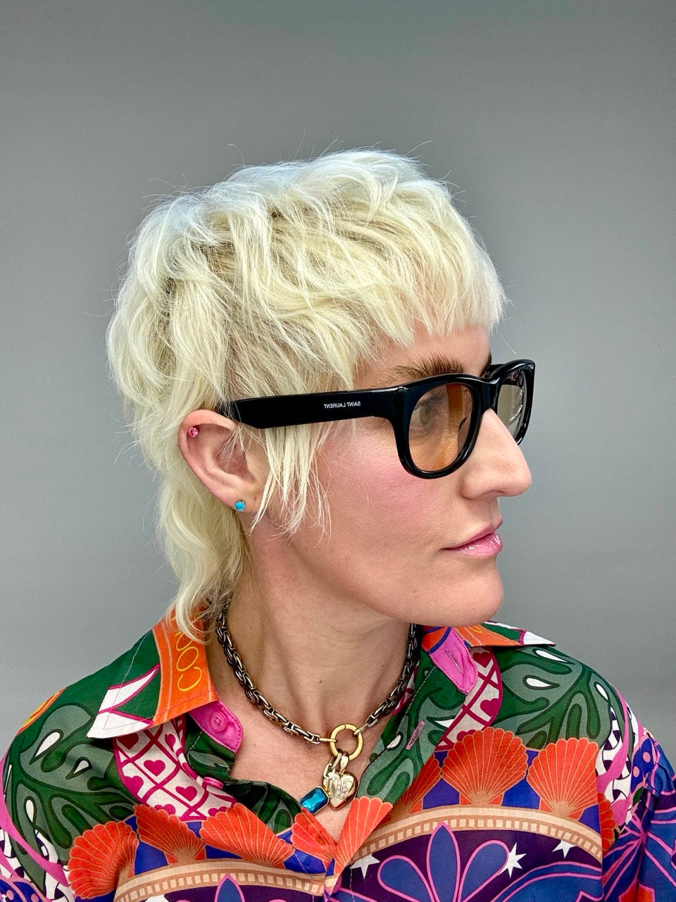 Saint Laurent SL 815 Romy 006 Black Peach