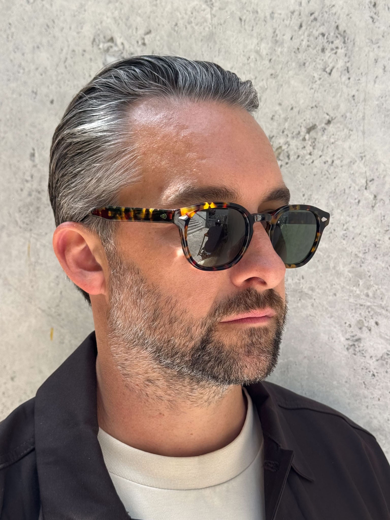 Moscot Lemtosh Tort 49 G15 sunglasses - Sunglass Bar