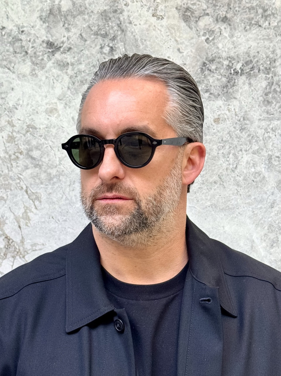 Garrett Leight 2110 Flipper Black BK/SFPG15