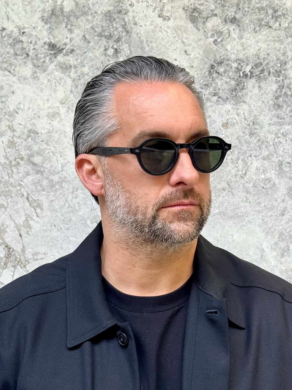 Garrett Leight 2110 Flipper Black BK/SFPG15