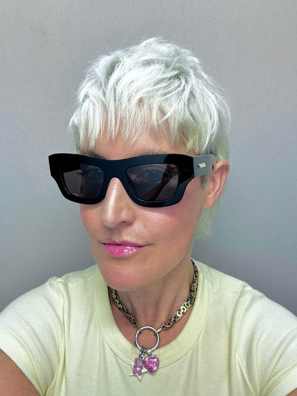 サングラス BOTTEGA VENETA Bottega Veneta Acetate Sunglasses Bottega Veneta Acetate Oversized Square Sunglasses | Coggles