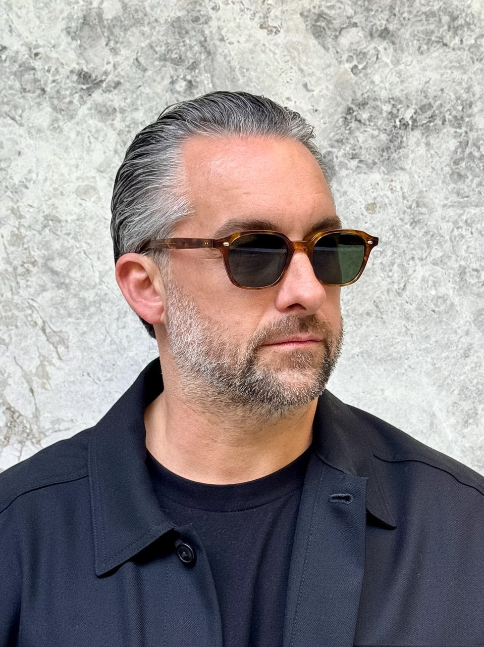 Garrett Leight 2183 Lachman Hazel Tortoise HZLT/SFPG15