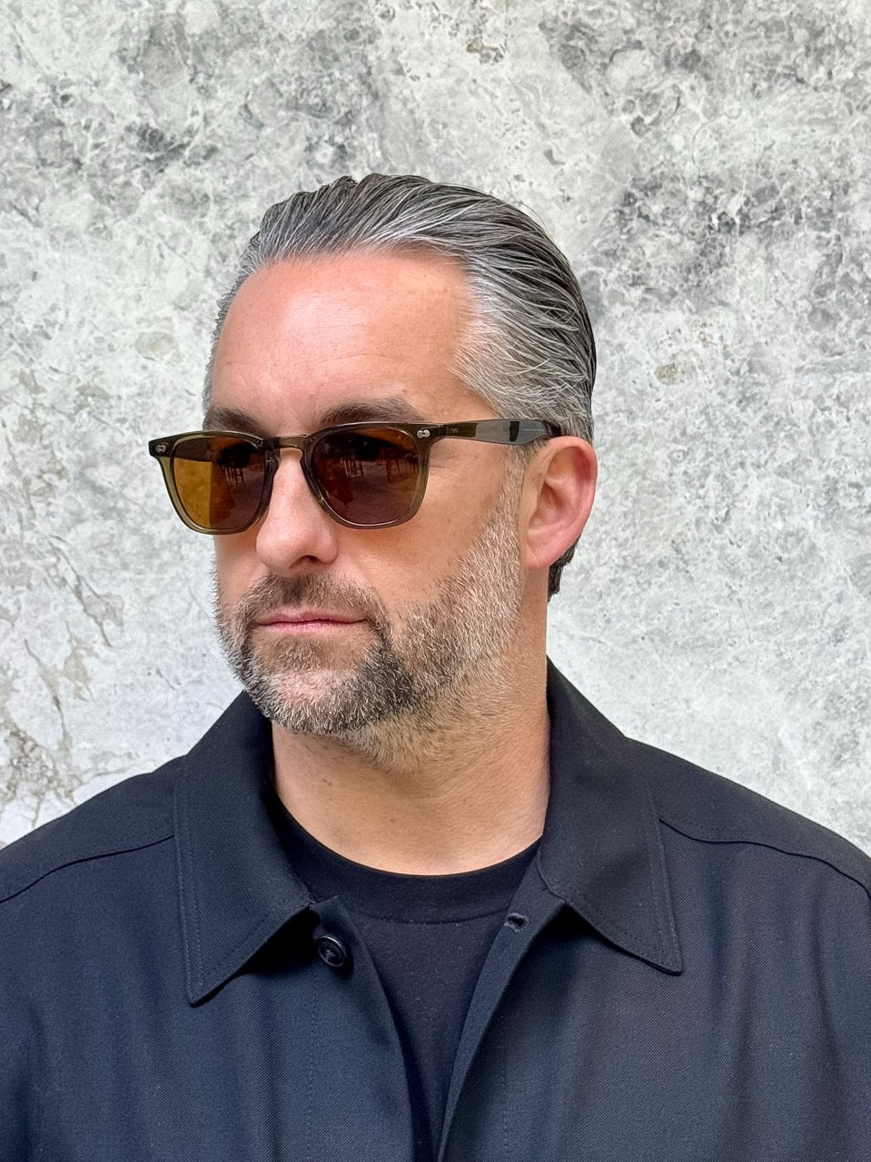 Garrett Leight  2083 Brooks X Willow Pure Coffee