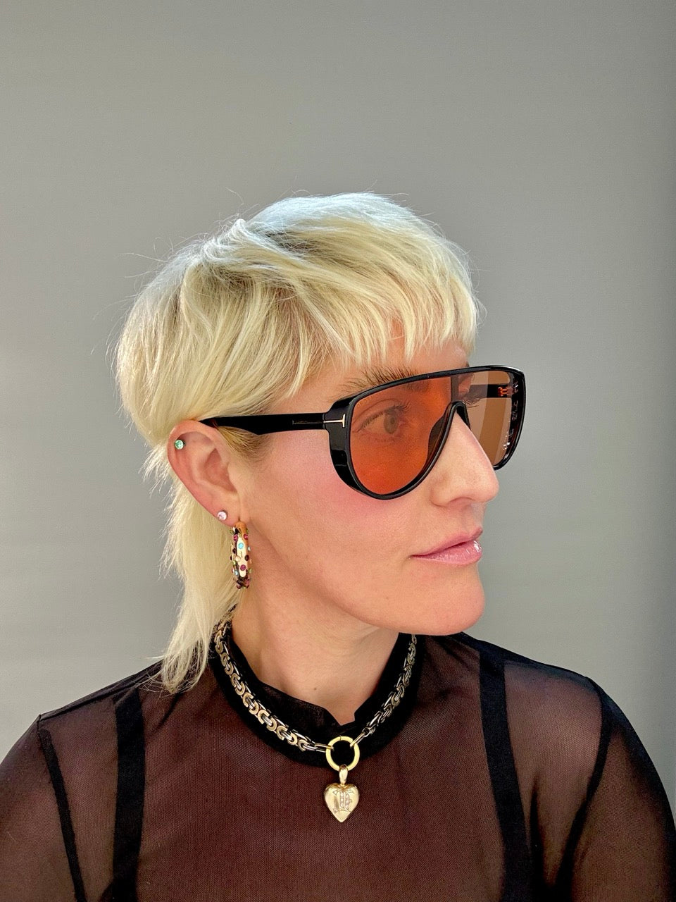 Tom Ford Achilles TF1182 05E Black Persimon Photochromic