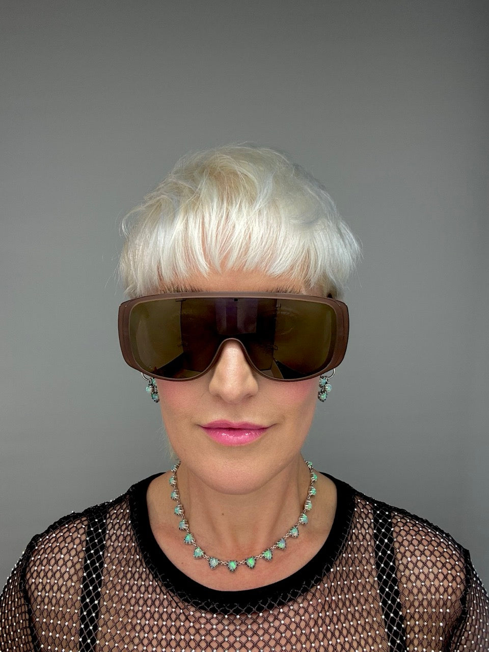 MM6 Maison Margiela Mask 5VP Brown