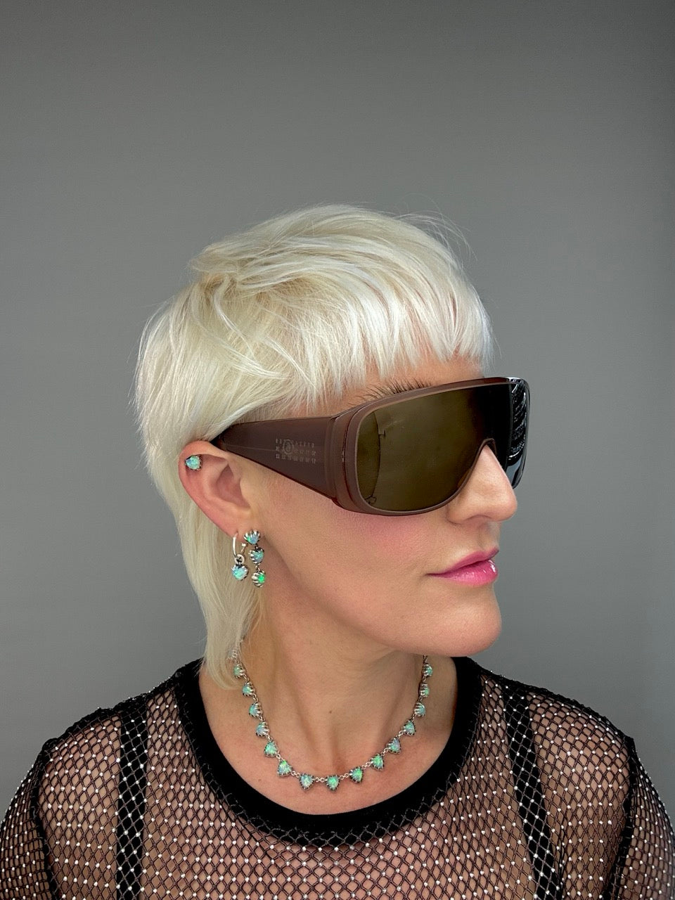 MM6 Maison Margiela Mask 5VP Brown