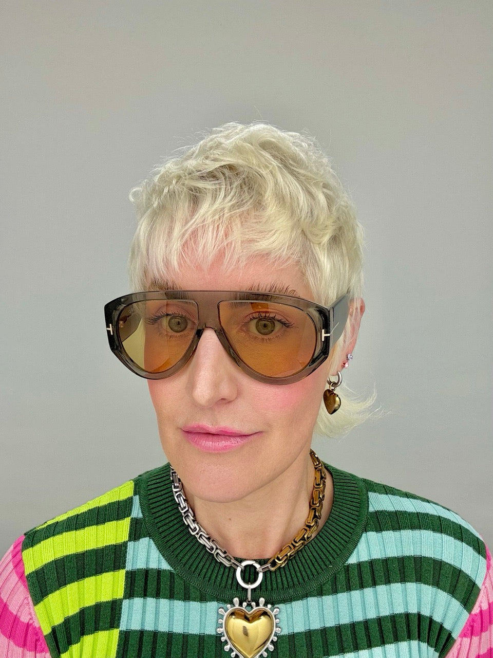 Tom Ford 1044 93E Bronson Beige Amber Photochromic