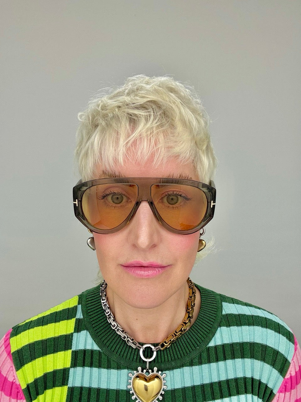 Tom Ford 1044 93E Bronson Beige Amber Photochromic
