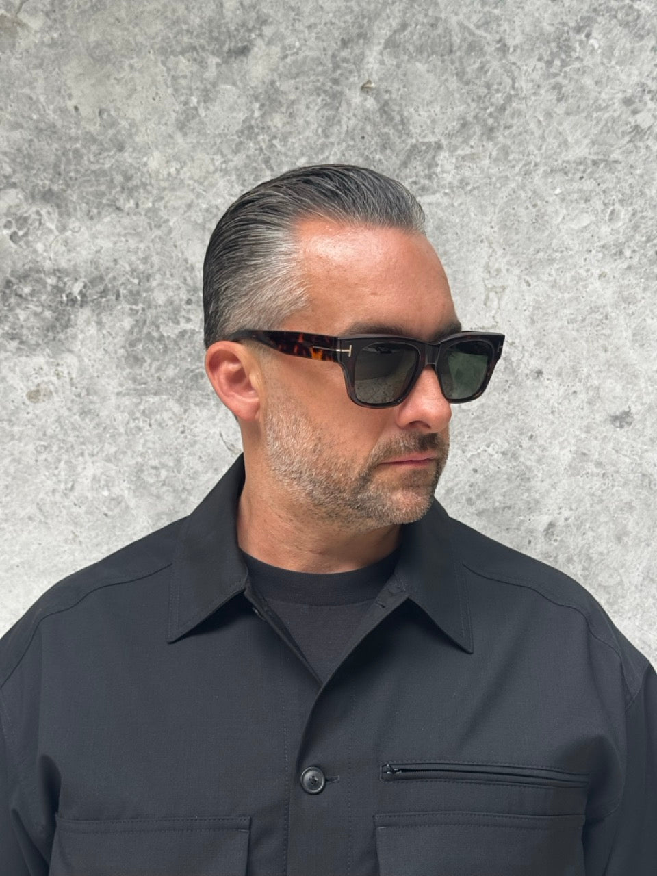 Tom Ford TF 1280 52N Tort Green Caine -02