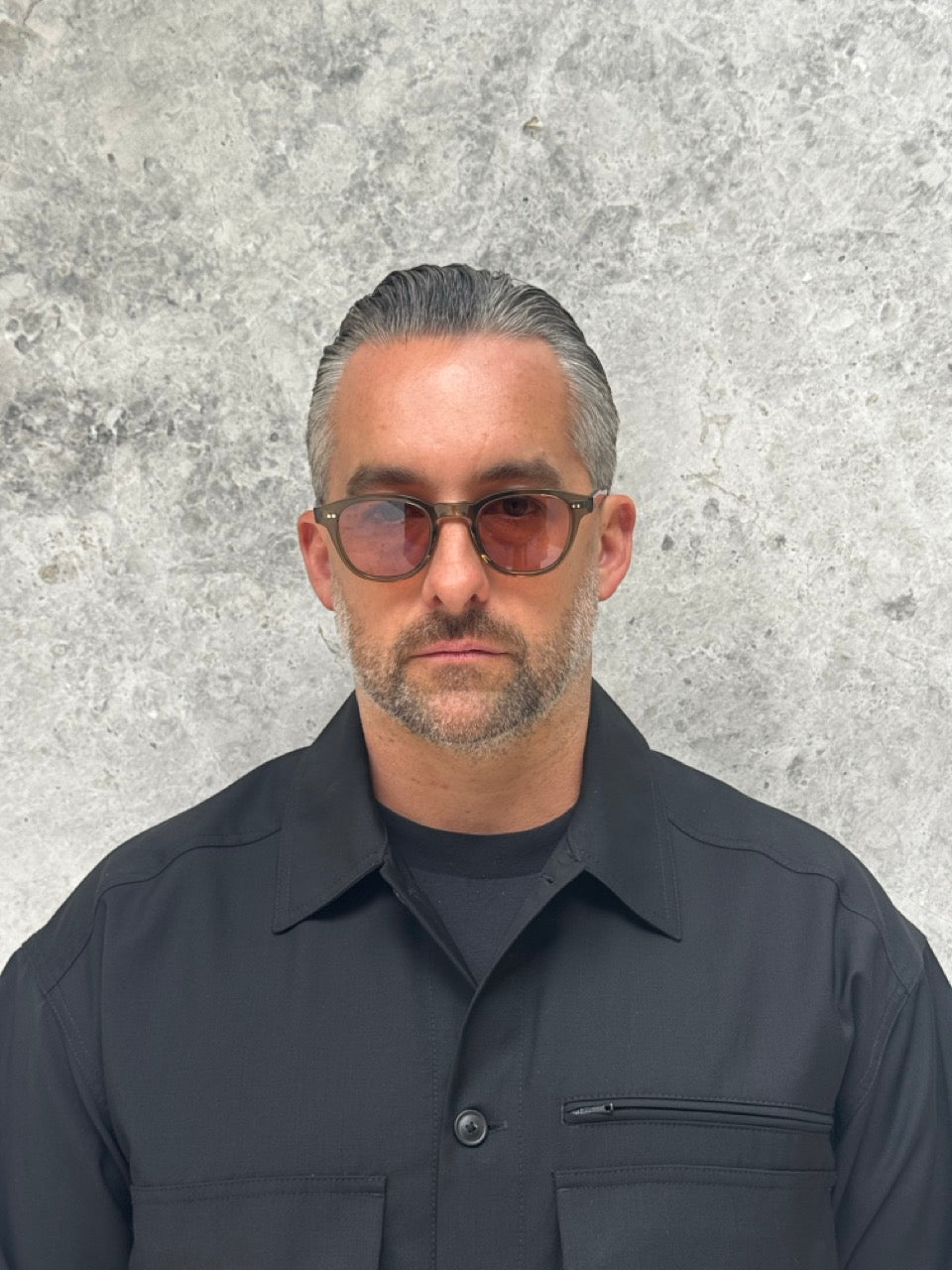 Garrett Leight Evan 2171 WIL/SFPRDW Willow Rosewood