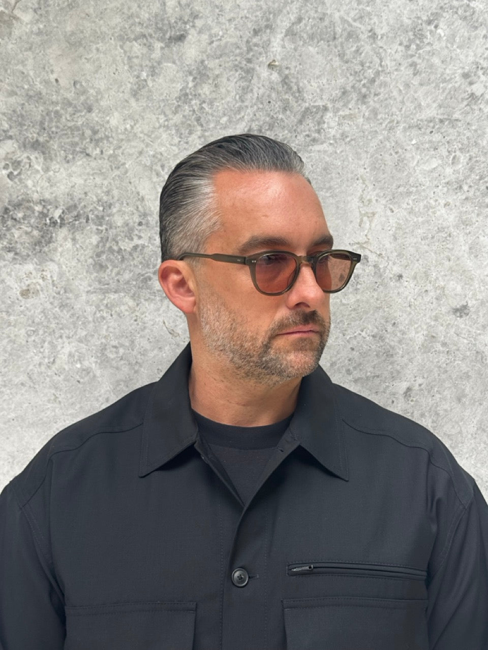 Garrett Leight Evan 2171 WIL/SFPRDW Willow Rosewood