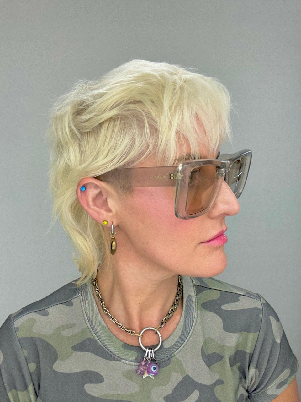 Saint Laurent SL 900 Howl 002 Beige Crystal