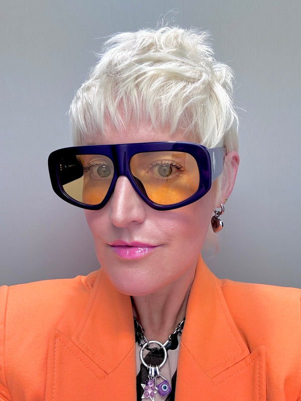 サングラス THE ATTICO SS25 Woman SUNGLASSES (ATTICO16C16SUN 16 ORANGE) THE ATTICO: Sunglasses woman - Orange | The Attico