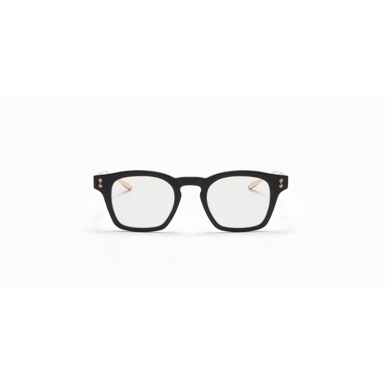 Akoni Wise AKX 418A 48 Black Brushed White Gold Optical Frame