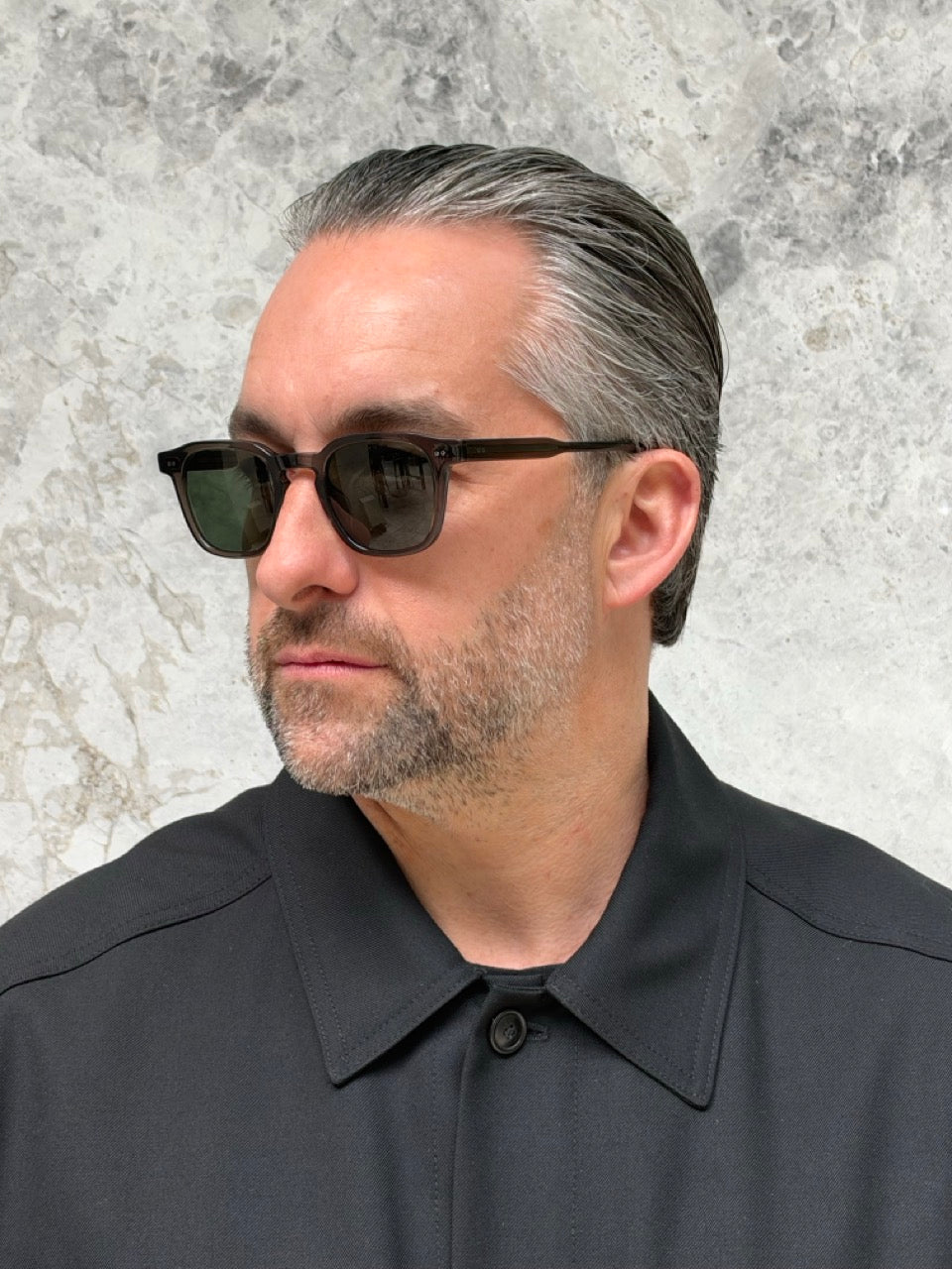 Garrett Leight 2203 Verdugo Black Glass  BLGL/PG15 G15